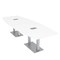 Skutchi Designs 45 in W, 120 in L, 29 in H, Engineered Wood Top, White HAR-BOT-46X119-DOU-ELEC-XD09 - alternate 1